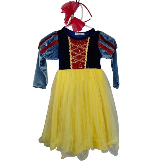 3-Disney Princess Fantasy Play Costume Set For Girls Size 4-6X Elsa Ariel & Sn - Picture 4 of 8